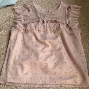 BB Dakota Light Pink Ruffled Kids Blouse